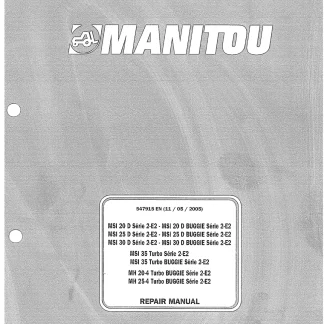 Manitou MSI 20 D Serie 2-E2 Service Repair Manual