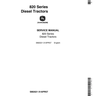 John Deere 820 Series Diesel Tractors Service Manual