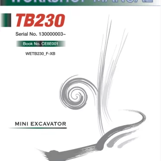 Takeuchi TB230 Mini Excavator Service Repair Manual