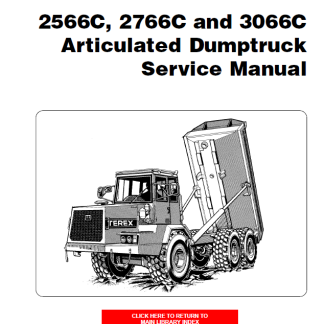 Terex 2566C, 2766C and 3066C Articulated Dumptruck Service Manual