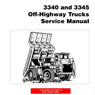 Terex 3340,3345 Off-Highway Trucks Service Manual