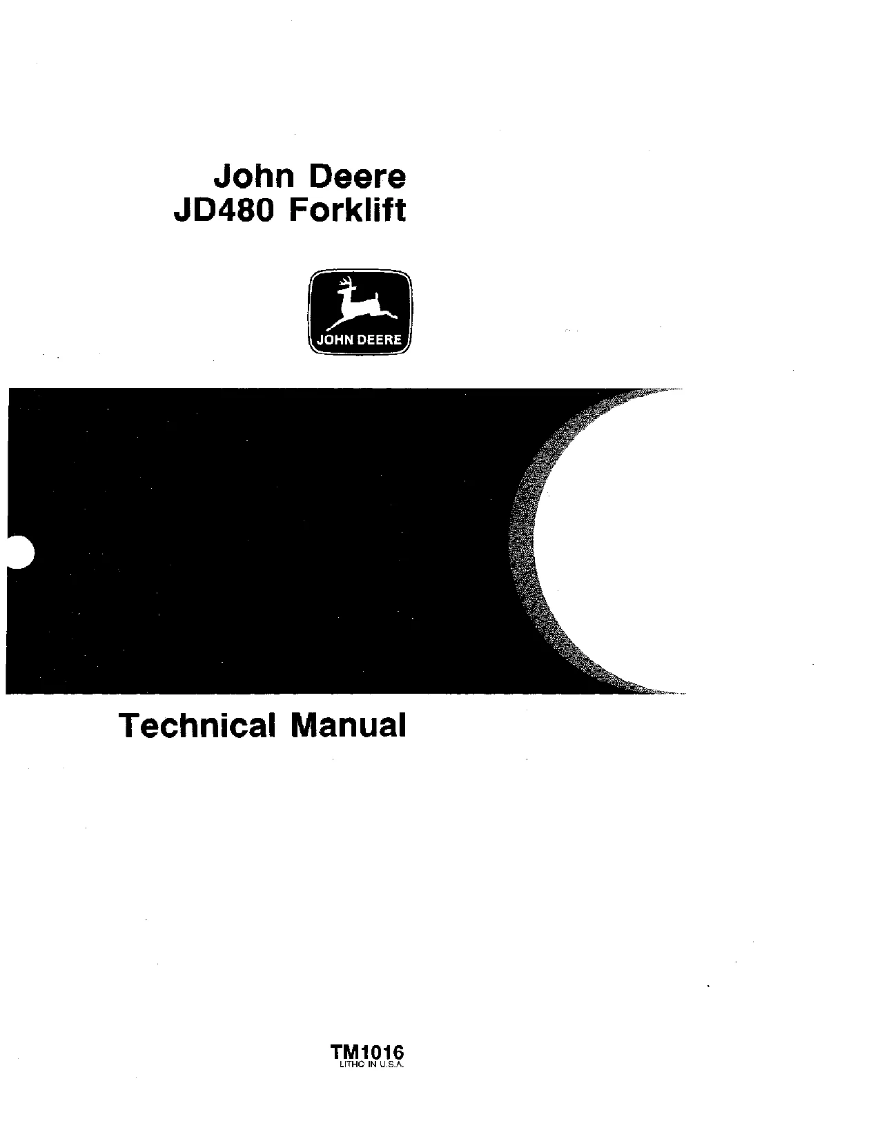John Deere JD480 Forklift Technical Manual