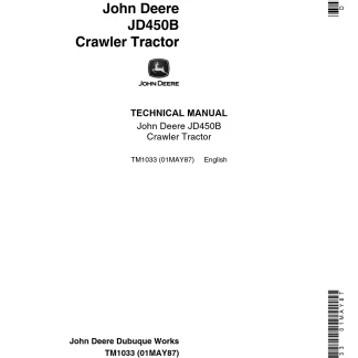 John Deere JD450B Crawler Tractor Technical Manual