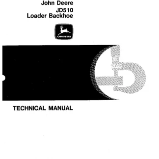 John Deere JD510 Loader Backhoe Technical Manual