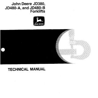 John Deere JD380, JD480-A, JD480-B Forklifts Technical Manual