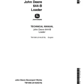 John Deere 644-B Loader Technical Manual
