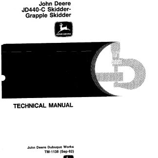 John Deere JD440-C Skidder, Grapple Skidder Technical Manual