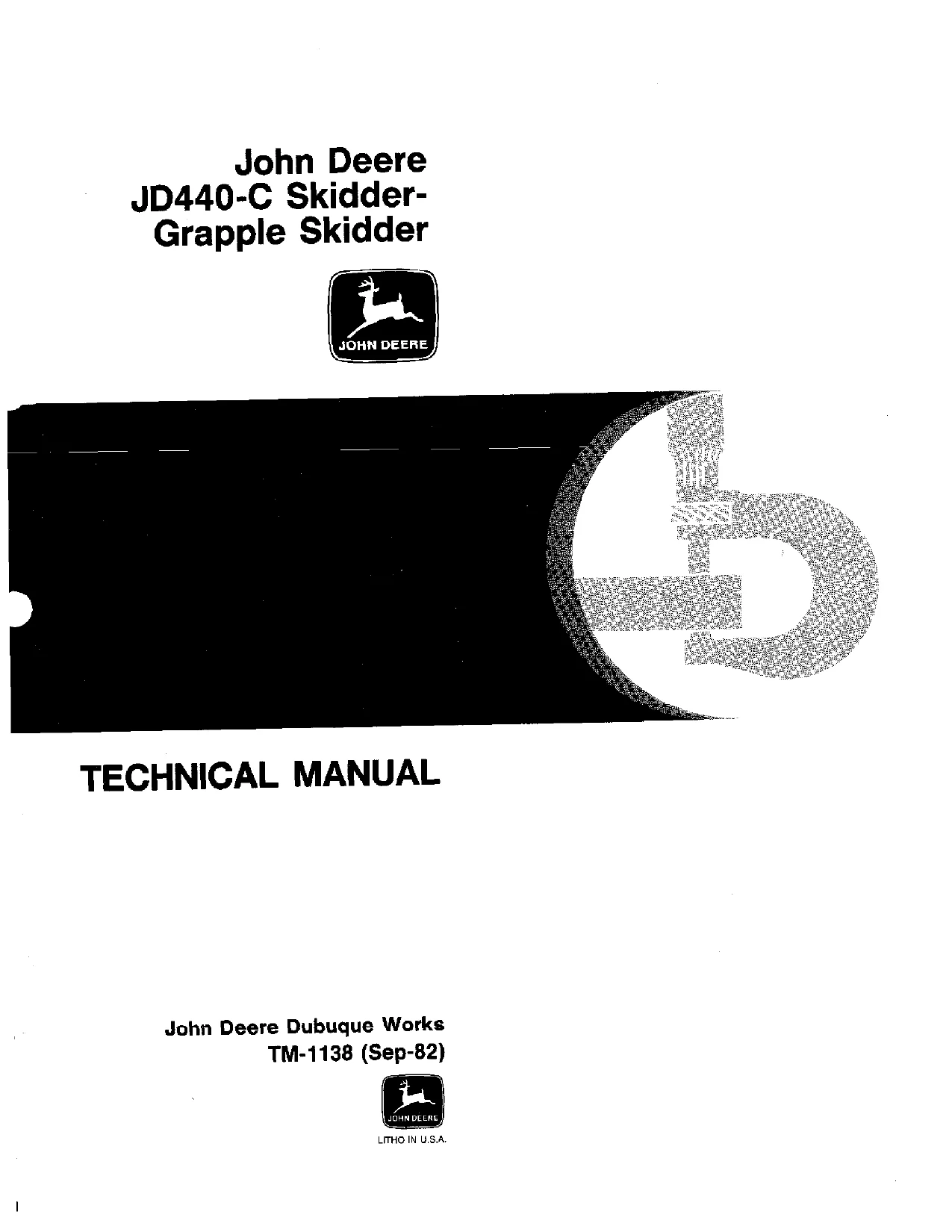 John Deere JD440-C Skidder, Grapple Skidder Technical Manual