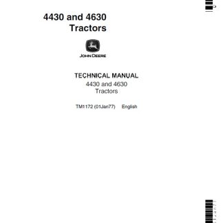 John Deere 4430, 4630 Tractors Technical Manual