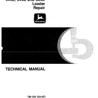 John Deere 444D, 544D, 644D Loader Repair Technical Manual