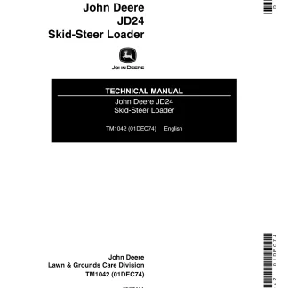 John Deere JD24 Skid-Steer Loader Technical Manual