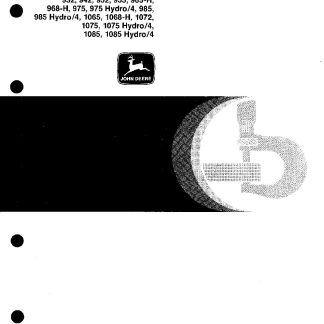 John Deere Combines Technical Manual