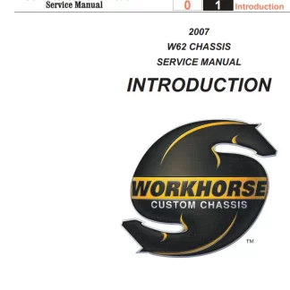 2007-2009 Workhorse W62 Series Service Repair Manual