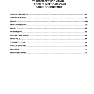 Massey Ferguson 1235 Tractor Service Manual PDF