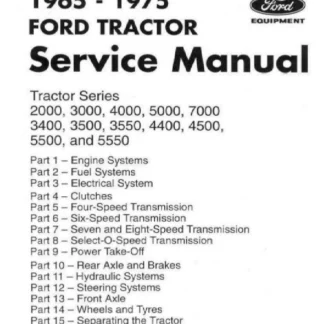1965-1975 Ford 2000 to 7000 Tractor Service Repair Manual