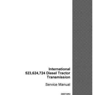 Case IH International 523, 624, 724 Diesel Tractor Transmission Service Manual