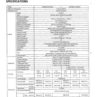 Kubota B9200 HST DC Tractor Workshop Service Manual