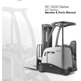 Crown Forklift RC 5500 Series AC Traction Service & Parts Manual