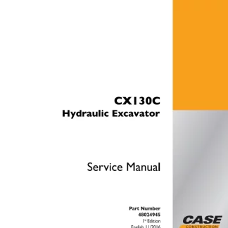 Case CX130C Hydraulic Excavator Service Manual