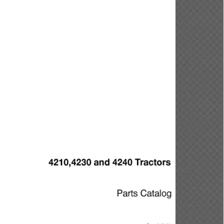 Case IH 4210, 4230, 4240 Tractors Parts Catalog Manual