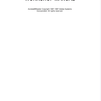 Hitachi EX120-5 Hydraulic Excavator Service Repair Manual