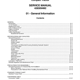 Massey Ferguson 1547, 1552 Tractor Workshop Service Manual