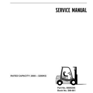 Clark C20D, C20L, C20G, C30D, C30L, C30G, C20CL, C20CG, C32CL, C32CG Forklift Trucks Service Manual