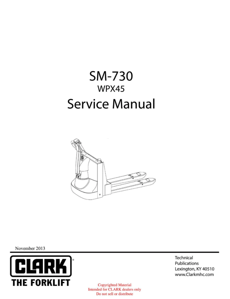 Clark WPX45 Forklift Service Repair Manual PDF