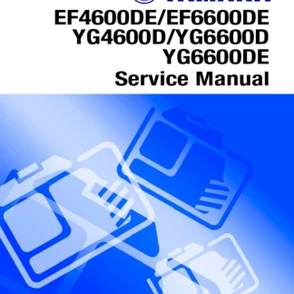 Yamaha EF4600DE ,EF5200DE ,EF6600DE ,YG4600D ,YG6600D(E) Generator Service Manual