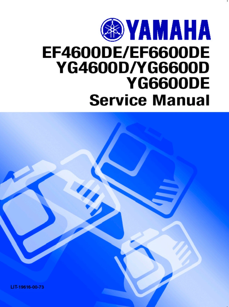 Yamaha EF4600DE ,EF5200DE ,EF6600DE ,YG4600D ,YG6600D(E) Generator Service Manual