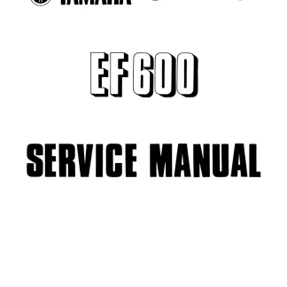 Yamaha EF600 Generator Service Repair Manual